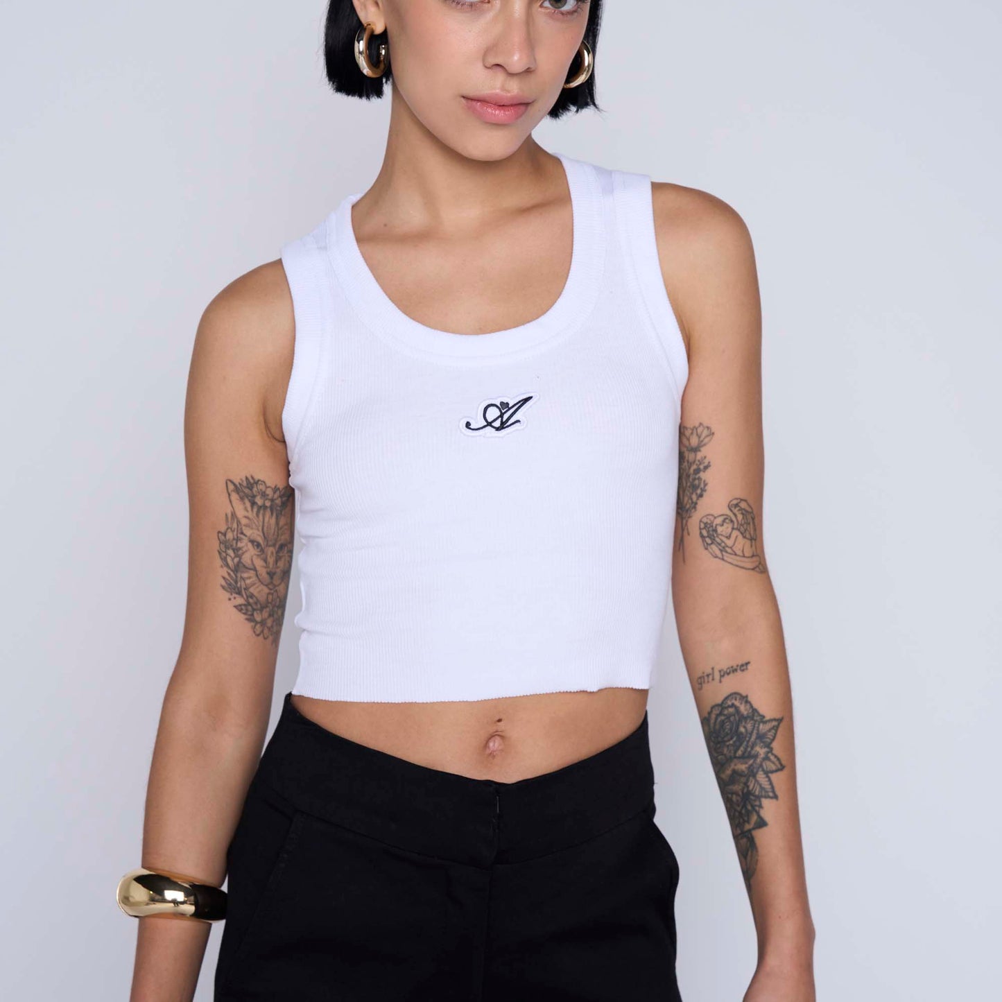 Polera Rustica Amour Blanca