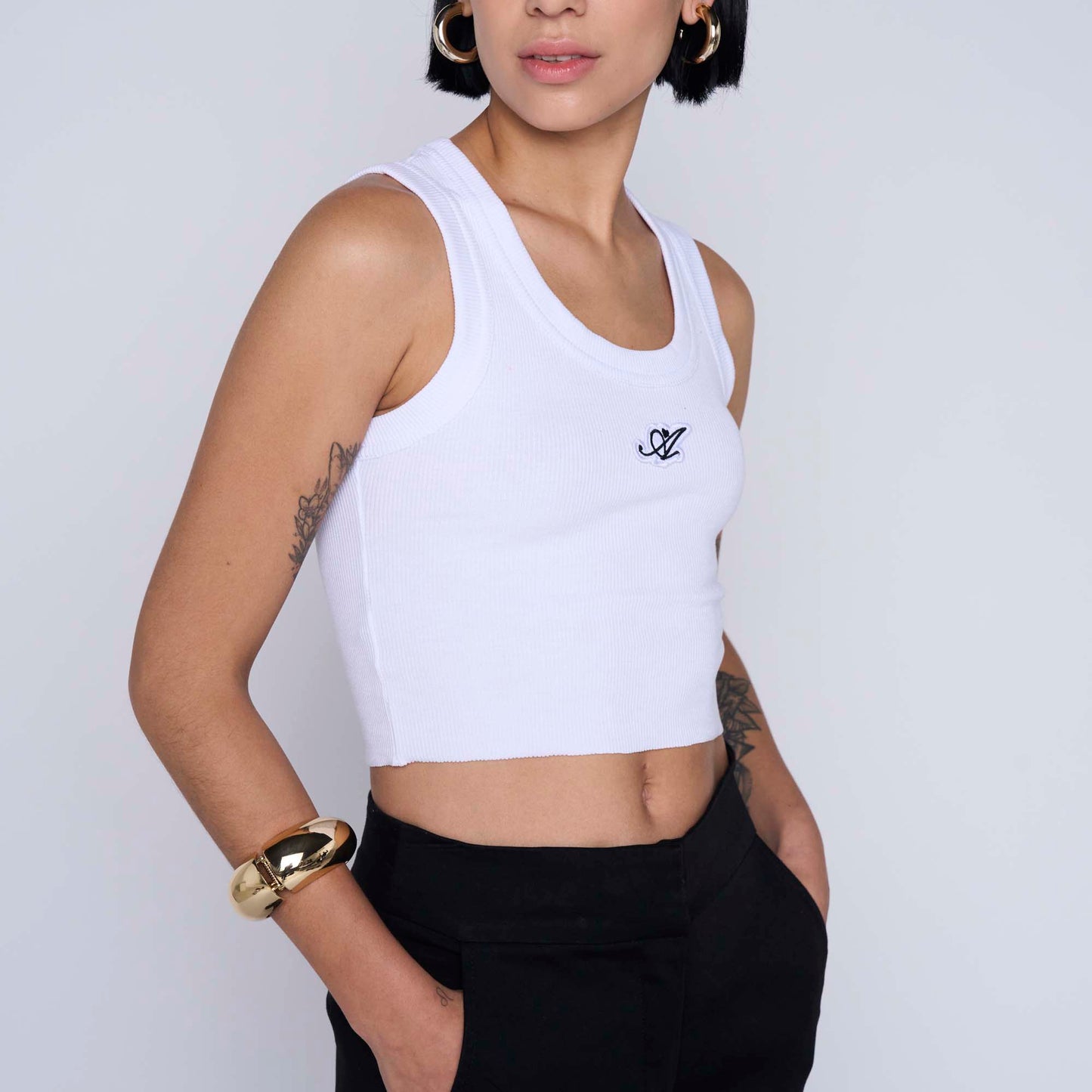 Polera Rustica Amour Blanca