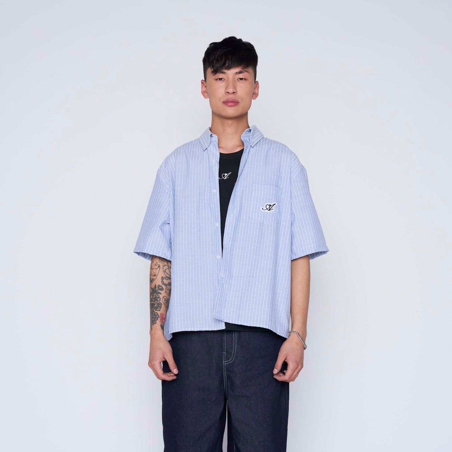 Camisa Boxy Fit White Logo