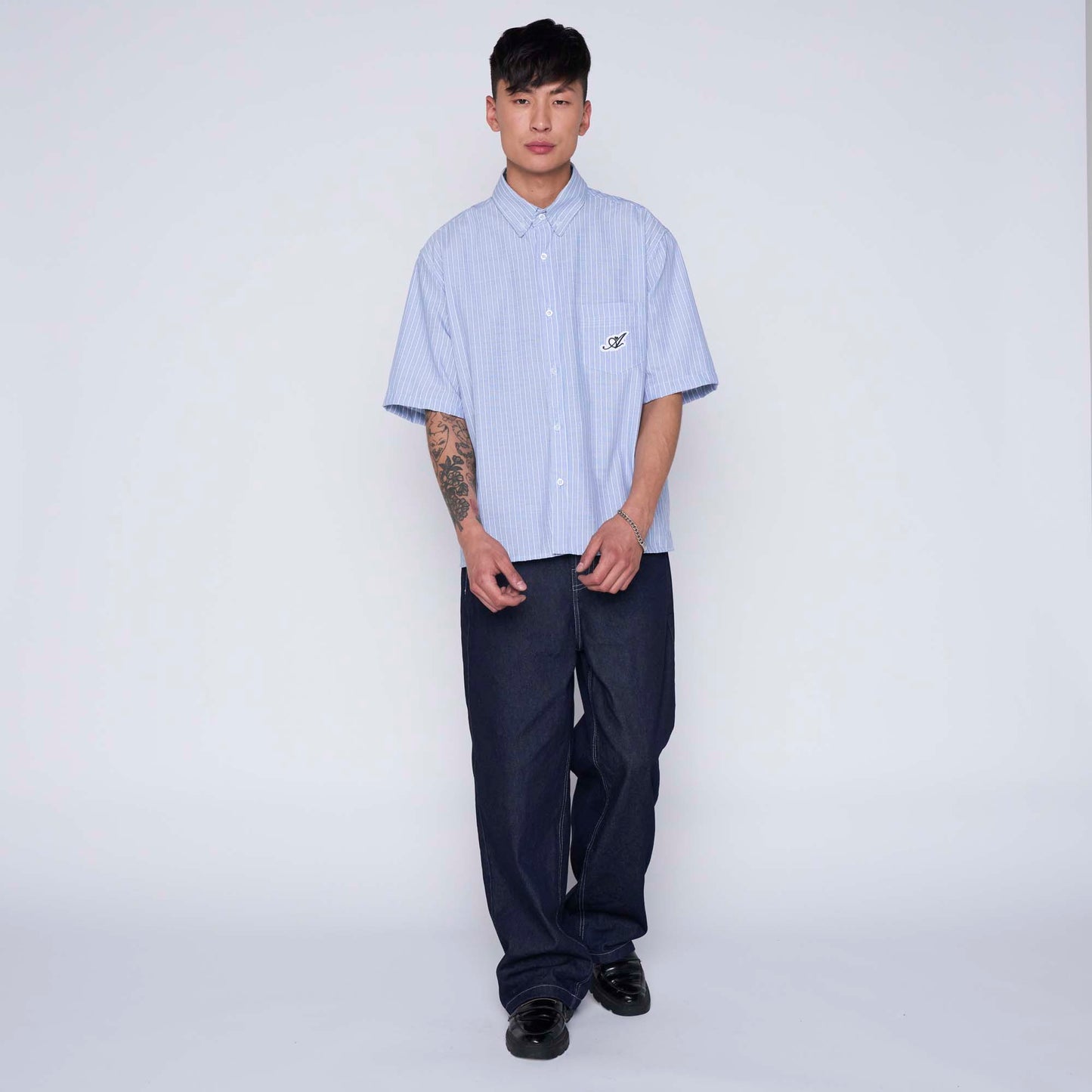 Camisa Boxy Fit White Logo