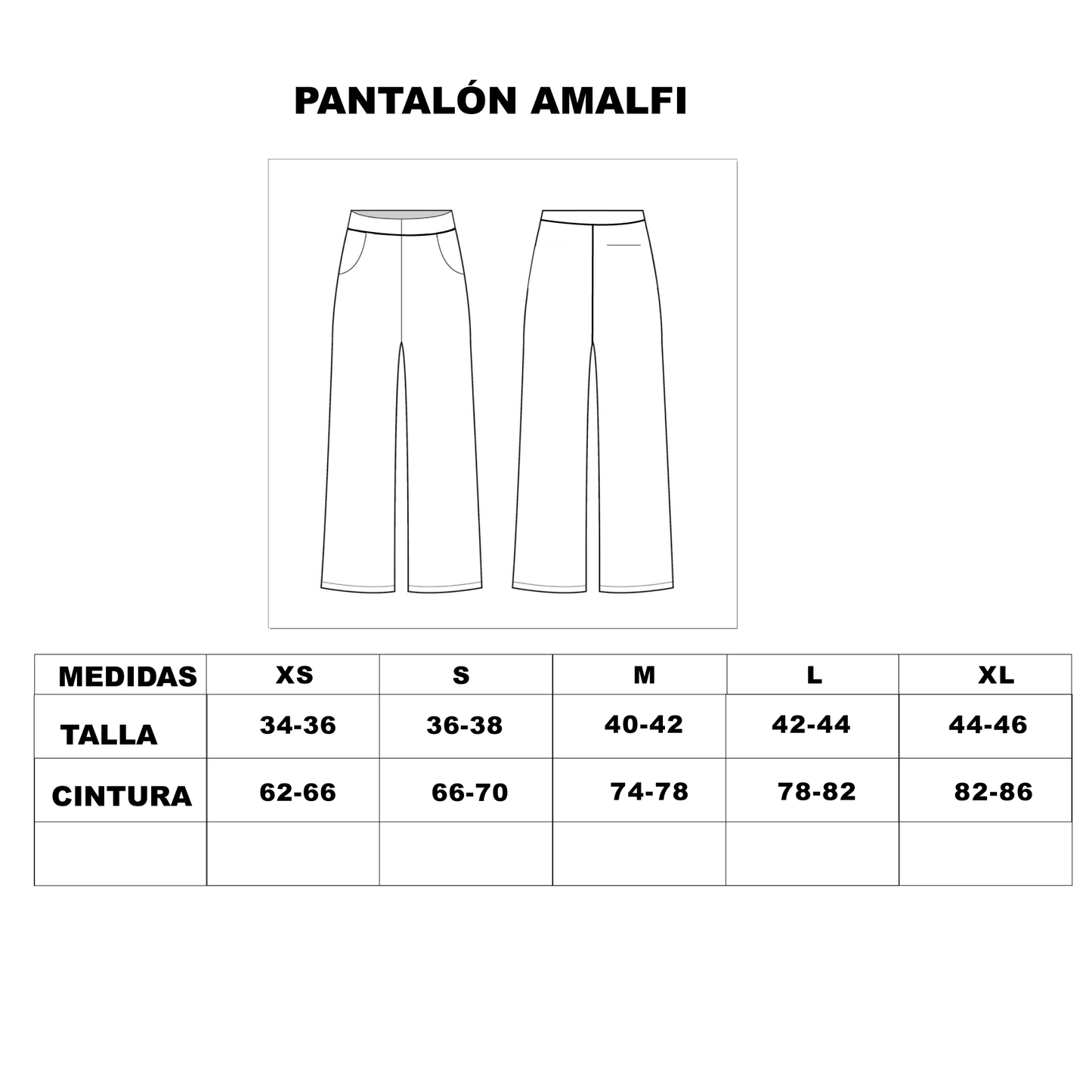 Pantalón Amalfi Negro