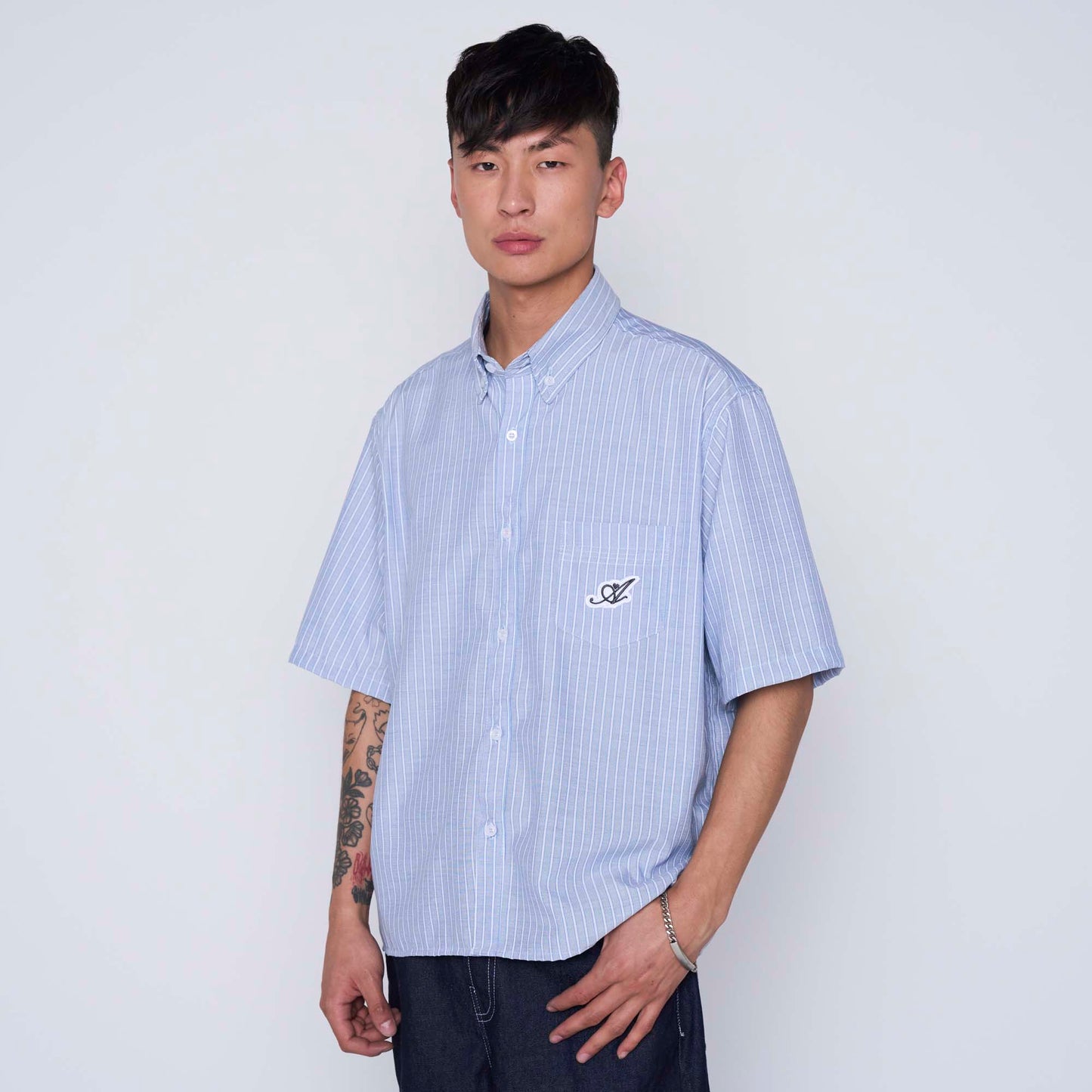 Camisa Boxy Fit White Logo